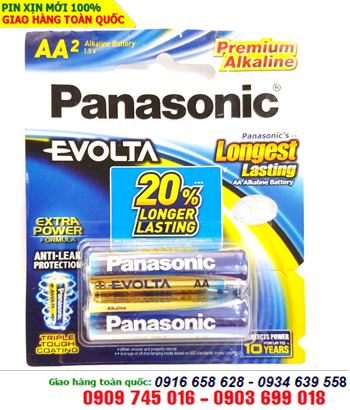 Panasonic LR6EG/2B; Pin AA Panasonic Evolta Extra Power LR6EG/2B Alkaline 1.5v _Made in Thailand